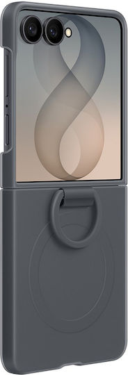 Samsung Magnetic with Ring Back Cover Σιλικόνης Μαύρο (Galaxy Z Flip8)