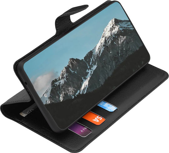 Techsuit Folio Wallet Piele / Silicon Negru Galaxy S26 FE