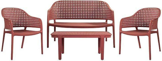 Set de living 4 piese Bordeaux Set de living 4 piese Bordeaux