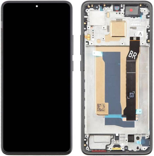 Xiaomi Screen with Touch Mechanism and Frame for Xiaomi Poco X7 Pro 5G Black
