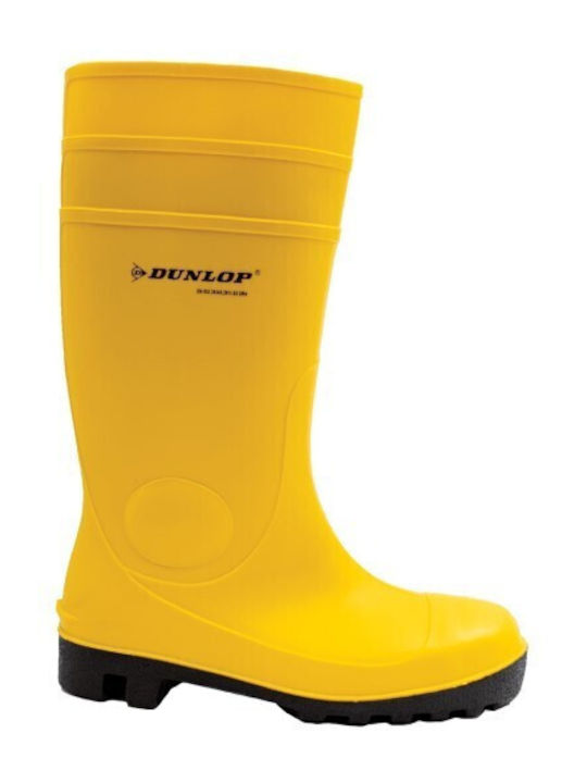 Dunlop Work Wellies Yellow