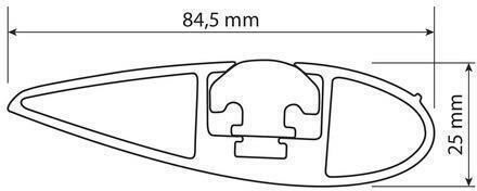 Yakima Aluminum Universal Car Roof Bars for Vehicles with Factory Bars Set with Roof Rack Legs and Lock Black
