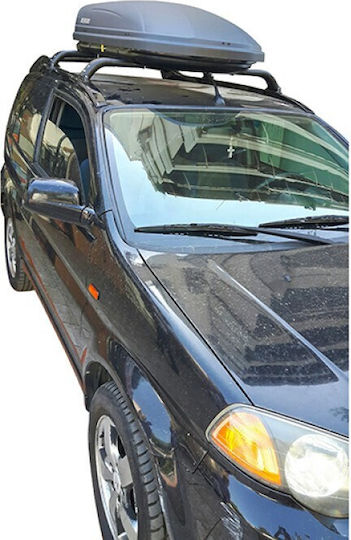 Menabo Car Roof Bars Marathon Universal Honda HR-V Set with Roof Rack Legs Black