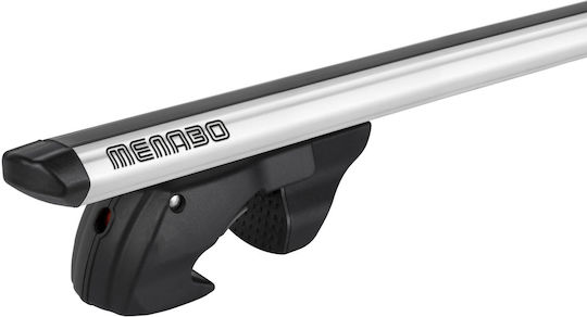Menabo Car Roof Bars Aluminum Dozer XXL 150 Cm Silver Color Opel Combo D Tour 2012 2014 Raised Rails Parallel Bars Set 2 Pieces 7500/mb Mp 7500/mb-18