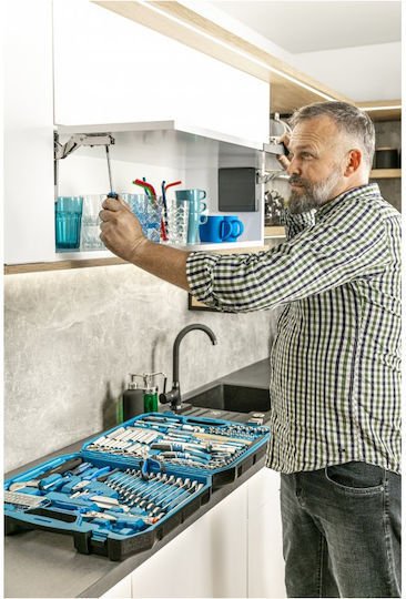 Högert HT1R439 Werkzeugkoffer mit 131 Werkzeugen
