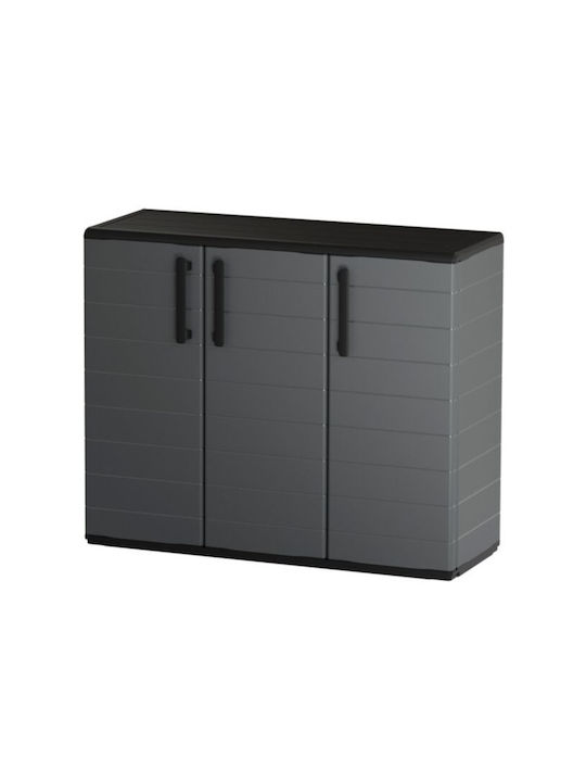 Τρίφυλλη Ντουλάπα Plain Πλαστική 102x37x84εκ.