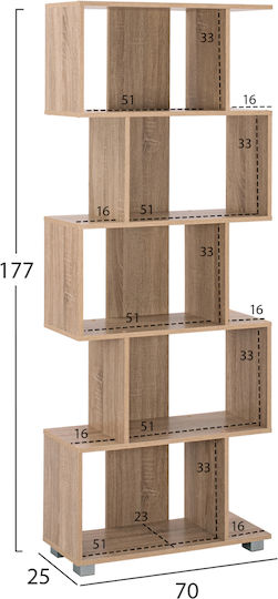Библиотека Sonama Sonoma 70x25x177см