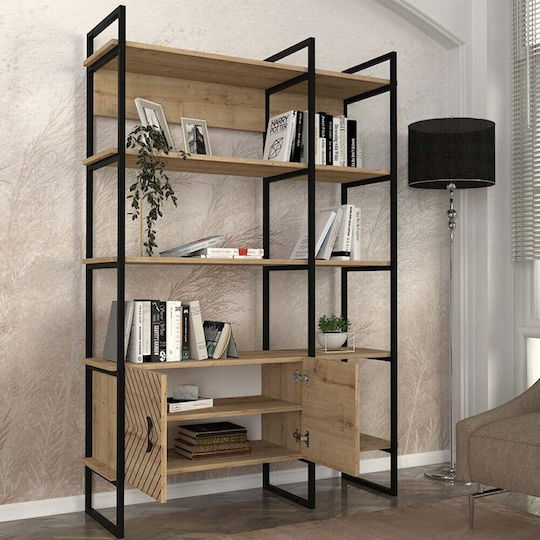 Βιβλιοθήκη Eduardo Sapphire Oak 120x39x180εκ. GP042-0099,2 Βιβλιοθήκη Eduardo Sapphire Oak 120x39x180εκ. GP042-0099,2