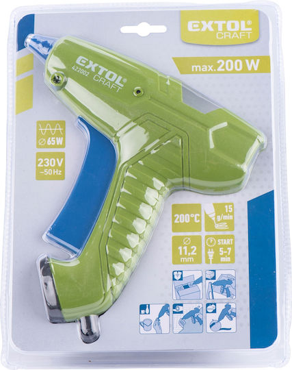 Extol Pistol de lipit cu adeziv pentru tije de silicon 11mm