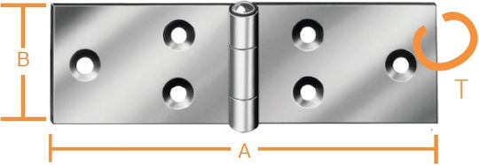 Vormann Galvanized Furniture Hinge