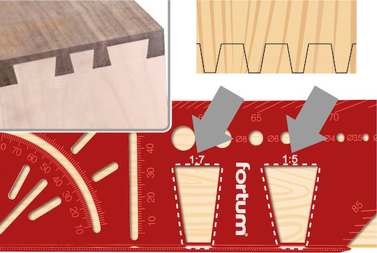 Fortum Carpenters Aluminum Angle Ruler