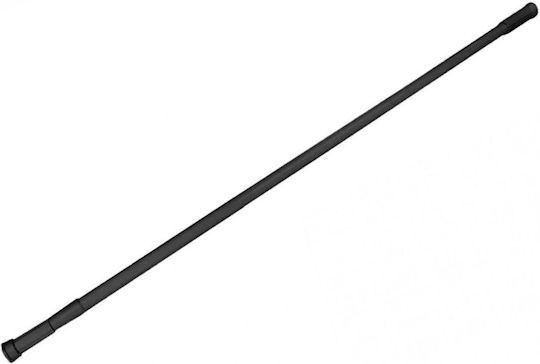 Tpster Telescopic Straight Shower Curtain Rod with Suction Cup Metallic Black 110-200cm