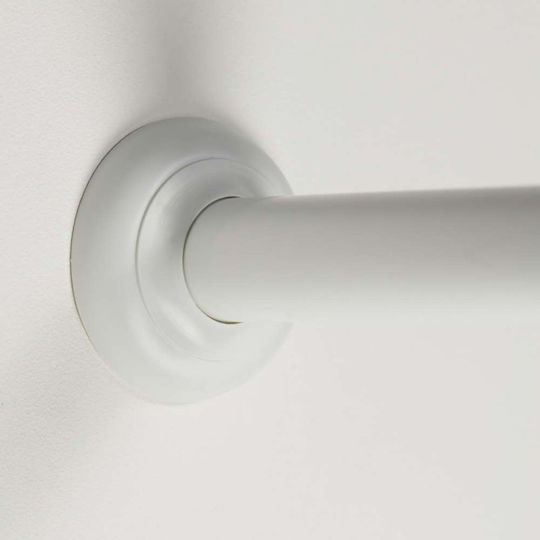 Sealskin Rondalux U-Shaped Shower Curtain Rod Wall Mounted Aluminium White 90x90cm