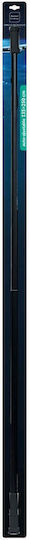 Telescopic Straight Shower Curtain Rod Aluminium Black 135-250cm