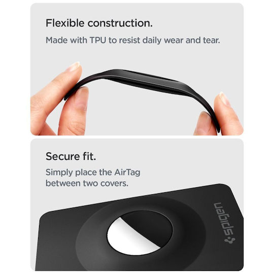 Spigen Airfit 2 Калъф за AirTag в Черен цвят