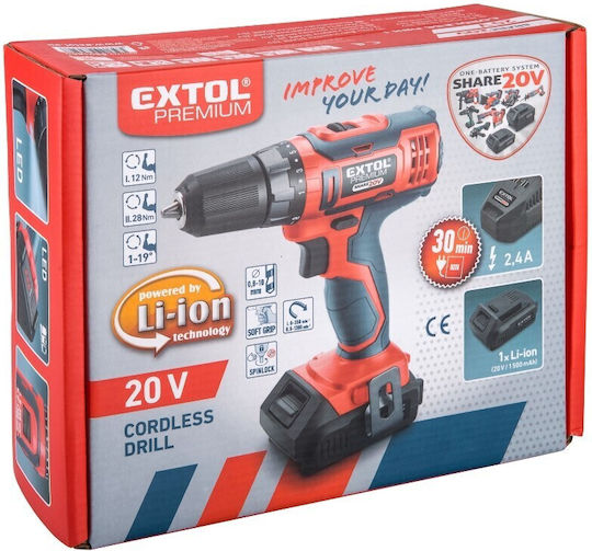 Extol Fier de lipit Baterie 20V