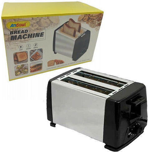 Andowl Q T159 Q-T159 Toaster 2 Slots 750W Black