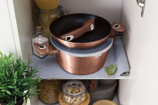 Berlinger Haus Berlinger Haus Kochgeschirr-Set aus Aluminiumguss Rose Gold mit Innenbeschichtung aus Stein 3-tlg