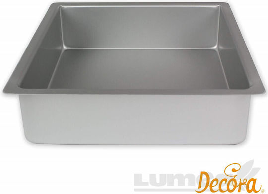 Decora Formă de Patiserie pentru Chec Rotund din Aluminiu 35x35x10buc 1buc
