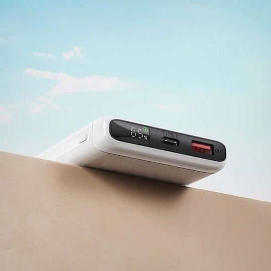 XO PB309 Power Bank 20000mAh 22.5W mit USB-A Ausgangsanschlüsse und USB-C Ausgangsanschlüsse Quick Charge Weiß