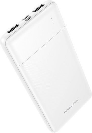 Borofone BJ88 Baterie Externă 10000mAh cu 2 Porturi USB-A Alb