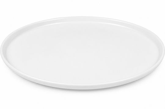 Bauscher Teller Untiefe Oval aus Porzellan Weiß 28x28cm