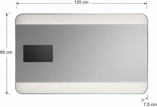 MRShome Wandspiegel Ganzkörper Mit Rahmen 120x60cm