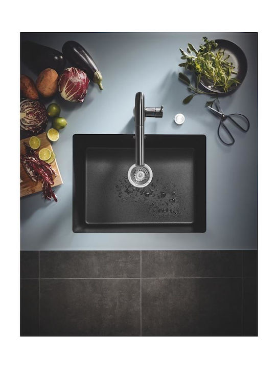 Grohe K 700 31655AP0 Drop-In Spüle aus Verbundgranulat B61xT46cm Granite Black