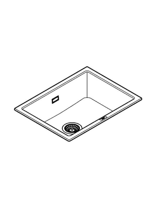 Grohe K 700 31655AP0 Drop-In Spüle aus Verbundgranulat B61xT46cm Granite Black