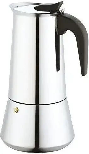 Belogia 085002 Stovetop Espresso Pot for 4Cups Silver