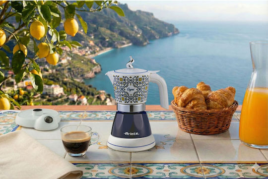 Ariete Moka Ηλεκτρικό Μπρίκι Espresso 400W Μπλε