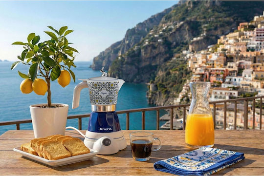 Ariete Moka Ηλεκτρικό Μπρίκι Espresso 400W Μπλε