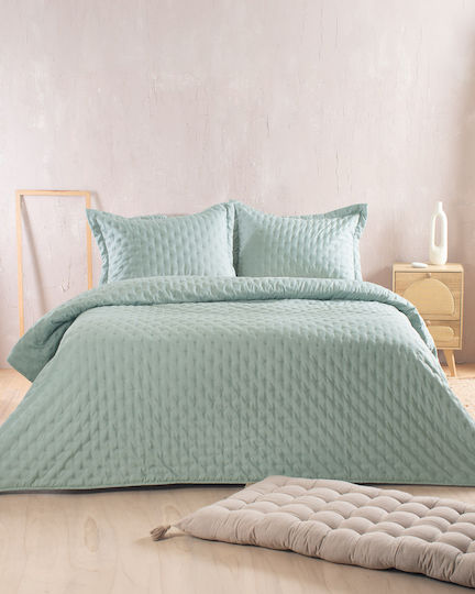Rythmos Κουβερλί Σετ Υπέρδιπλο Άκουα 220x240cm 2τμχ Rythmos Κουβερλί Σετ Υπέρδιπλο Άκουα 220x240cm 2τμχ
