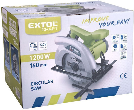 Fierăstrău Circular Extol 160 Mm 1200 W 230 V 3,3 Kg
