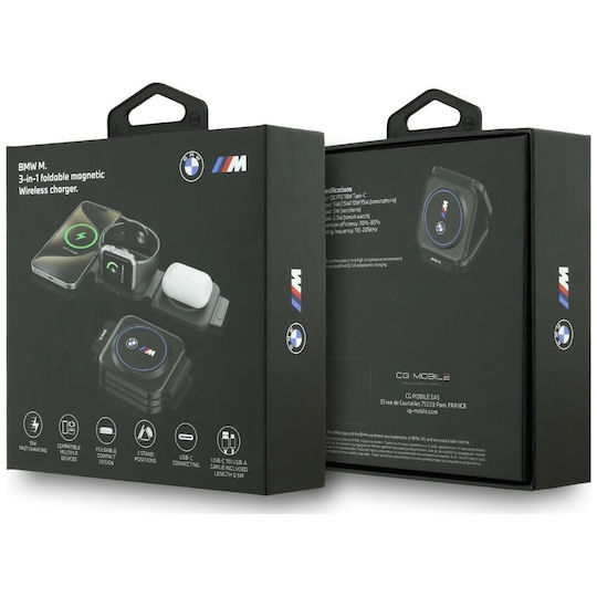 BMW Qi2 Безжично Зарядно Устройство 15W Power Delivery Син (BMFWCAD02CIKB)