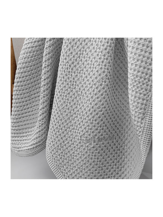 Guy Laroche Babydecke Kinderbett Waffel Grau Silber 110x140cm