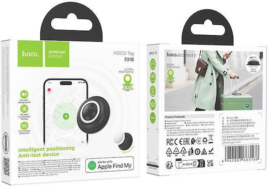 Hoco E91B Tiger Kompatibel mit Apple Find My Weiß