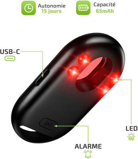 Hoco E95 Apple Find My Black Rechargeable