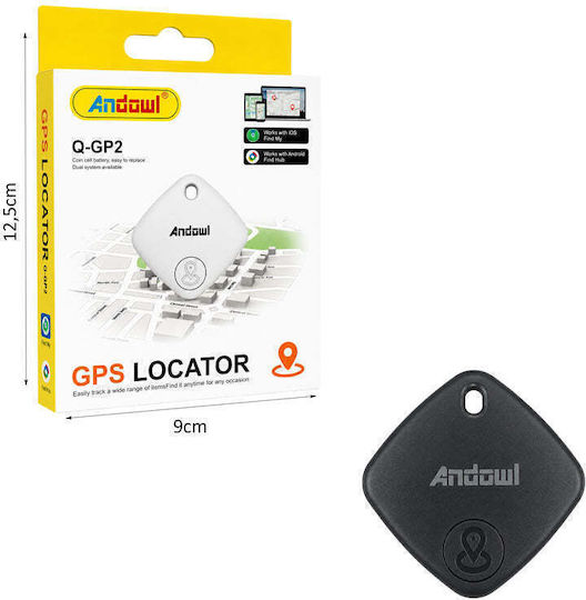 Andowl Q-GP2 Apple Find My & Google Find Hub Black