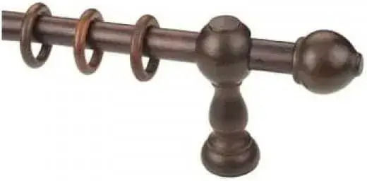 Ramino Hölzernes Vorhangstange Einzeln Φ28mm 200cm Karamell RAMINO-F23-KARYDI