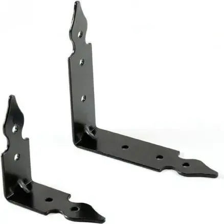 Vasmetal Metallic Corner Shelf Black 15x15mm 06.03.15.08