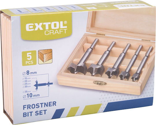 Freze De Lemn Set 5 Bucăți Extol 44015 15-35mm