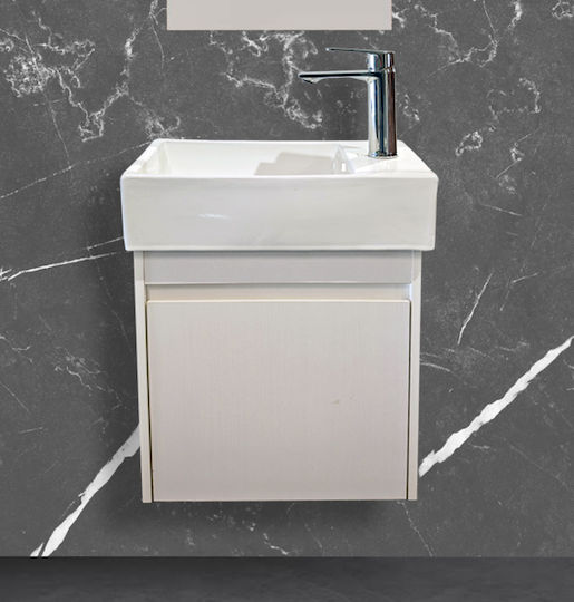 Martin Πάγκος με Νιπτήρα Μ45xΒ26xΥ43cm White