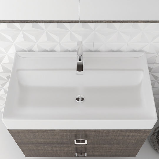 Orabella Bathroom Vanity Unit without Sink with Mirror M80xB45xH80cm 719