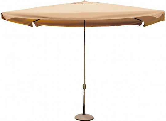 Garten- und Terrassen-Sonnenschirm Metall Beige Garten- und Terrassen-Sonnenschirm Metall Beige
