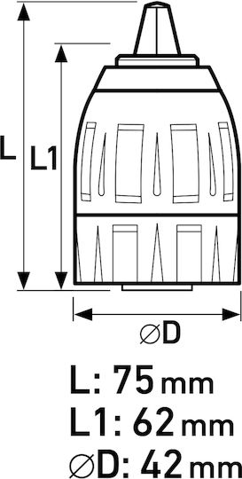 Schnellspannfutter Extol Premium 1,5-13 mm 8898004 1/2-20UNF Gewinde