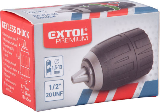Schnellspannfutter Extol Premium 1,5-13 mm 8898004 1/2-20UNF Gewinde