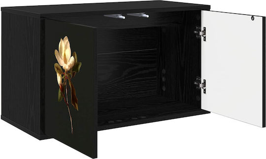 Dulap Suspendat Din Stejar Negru 69x33x40cm