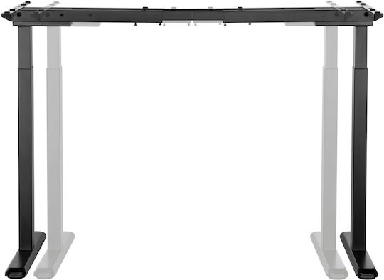 ErgoAction Action Desk Duo Klappbare Metallische Schreibtischbasis Weiß 170x60x72cm