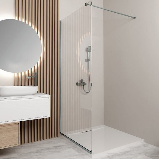 Orabella Serena Duschwand 60x200cm Klarglas Gun Metal